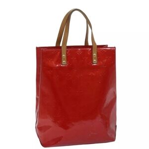 Louis Vuitton monogram red vernis tote EUC